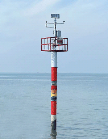 风暴潮在线监测预警终端安装现场